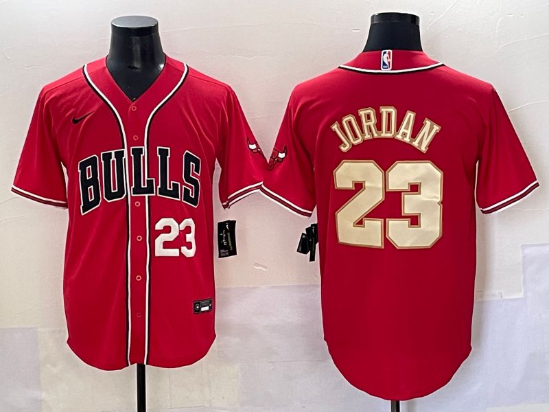 Men 2025 Chicago Bulls #23 Jordan Red Joint Name Nike NBA Jersey style 8